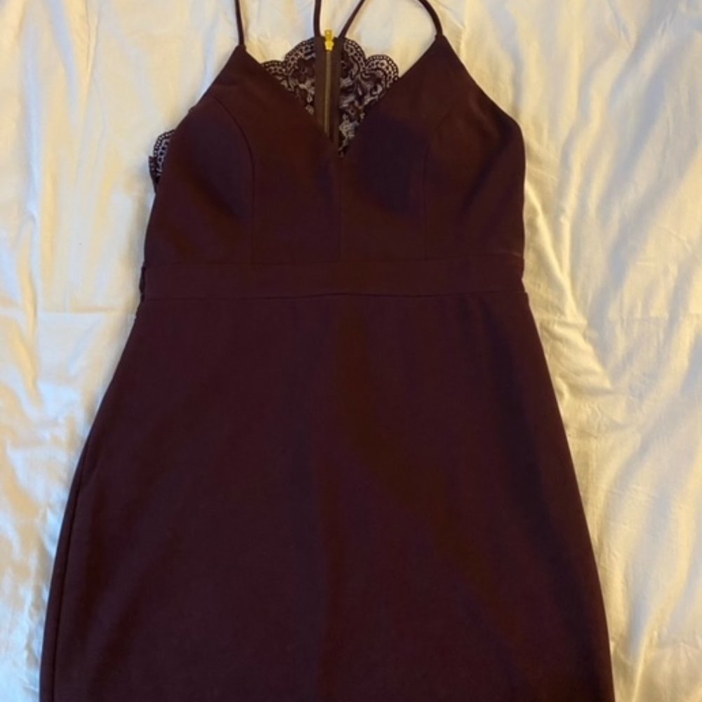 Wine Bodycon Special Ocassion Dress